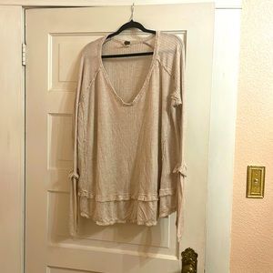 Free people waffle top